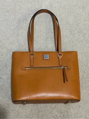 Dooney & Bourke Saffiano Leather Shopper Tote Bag - NWOT, Natural Tan